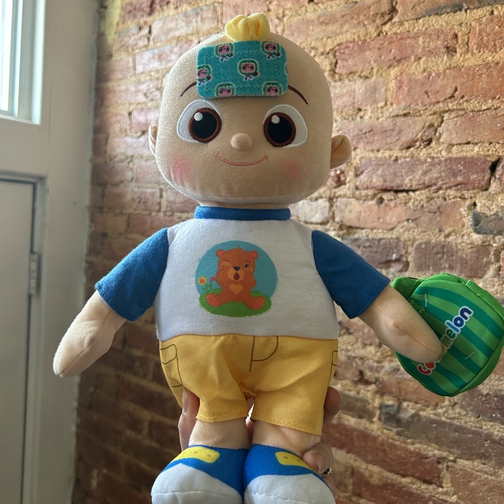 Cocomelon JoJo Plush Doll with Blue and Yellow Outfit